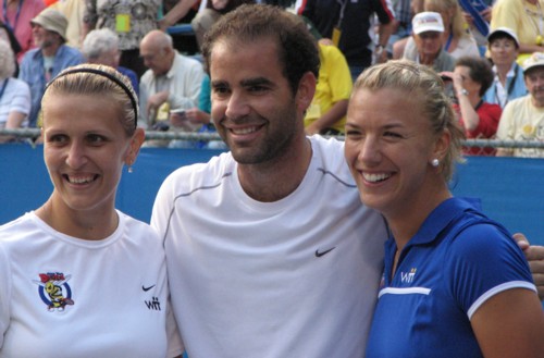 Gabriela Navratilova, Pete Sampras, Michaela Pastikova (2007 World Team Tennis)