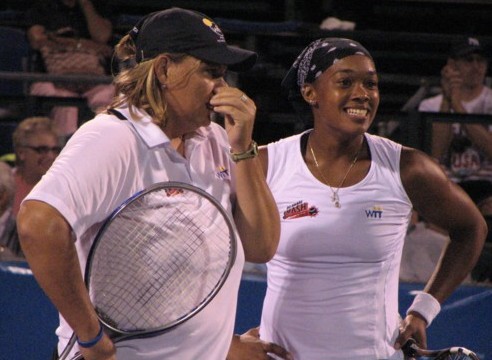 Mariaan De Swardt and Angela Haynes (2007 World Team Tennis)