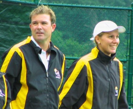 Greta Arn and Ashley Fisher (2007 World Team Tennis)