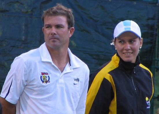 Greta Arn and Ashley Fisher (2007 World Team Tennis)