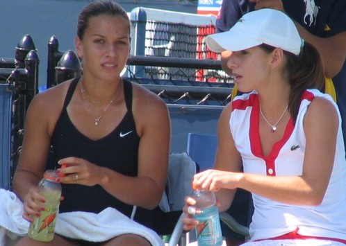 Dominika Cibulkova and Camille Pin (2007 US Open)