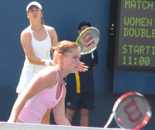 Iveta Benesova and Galina Voskoboeva (2007 US Open)