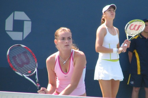 Iveta Benesova and Galina Voskoboeva (2007 US Open)