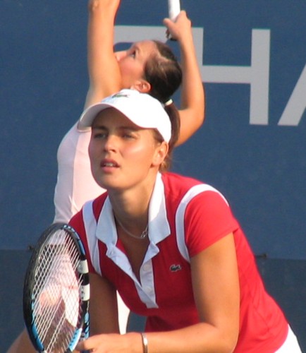 Severine Bremond and Jelena Jankovic (2007 US Open)