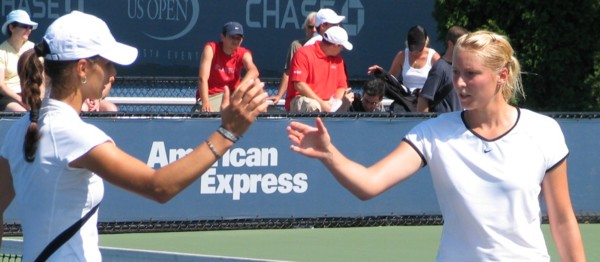 Tsvetana Pironkova and Olga Poutchkova (2007 US Open)