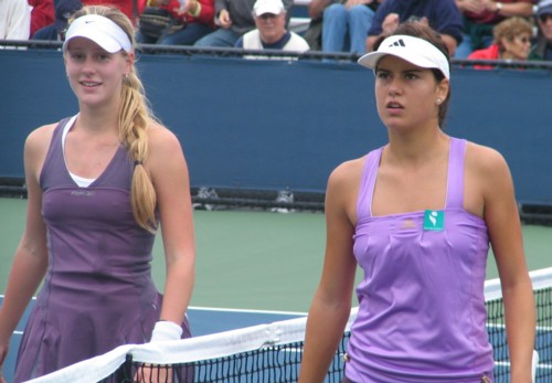 Sorana Cirstea and Alison Riske (2007 US Open)