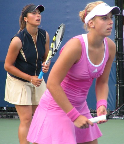 Sabine Lisicki and Aravane Rezai (2008 US Open)