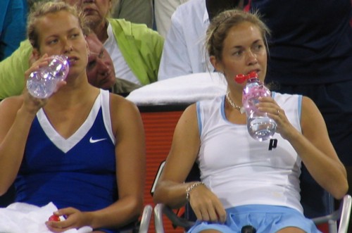 Barbora Zahlavova Strycova and Klara Zakopalova (2008 US Open)