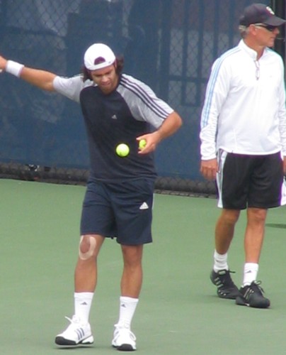 Fernando Gonzalez and Larry Stefanki (2008 US Open)