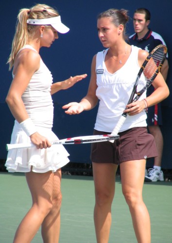 Maria Kirilenko and Flavia Pennetta (2008 US Open)