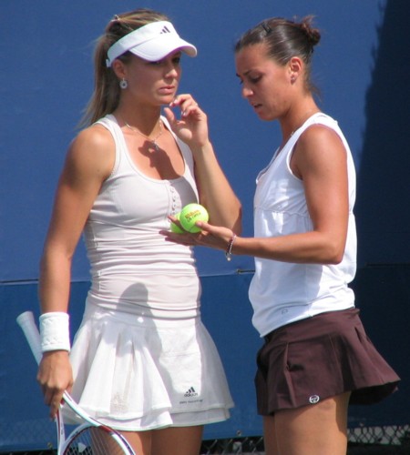 Maria Kirilenko and Flavia Pennetta (2008 US Open)