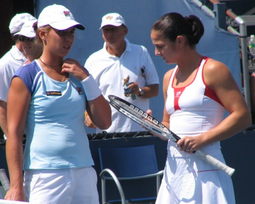 Marina Erakovic and Jelena Kostanic Tosic (2008 US Open)