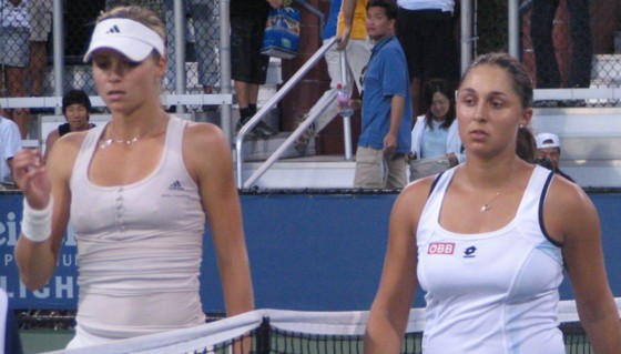 Maria Kirilenko and Tamira Paszek (2008 US Open)