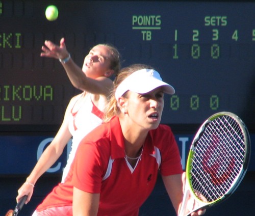 Magdalena Rybarikova and Ipek Senoglu (2008 US Open)