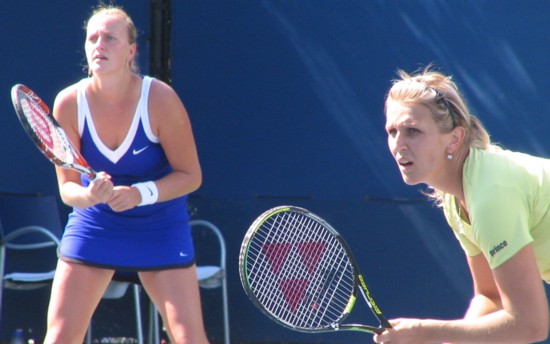 Petra Kvitova and Gabriela Navratilova (2008 US Open)