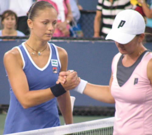 Mariya Koryttseva and Tatiana Perebiynis (2008 US Open)