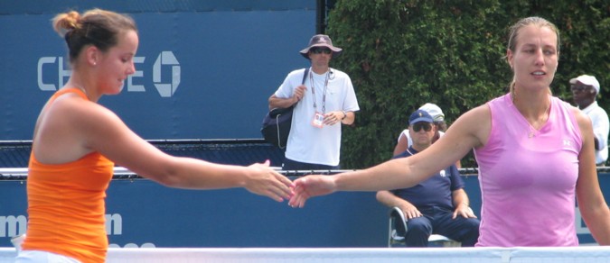 Jarmila Gajdosova and Maria Kondratieva (2008 US Open)