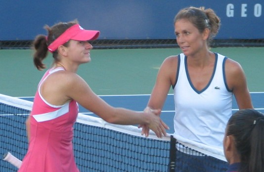 Nika Ozegovic and Marie-Eve Pelletier (2008 US Open)