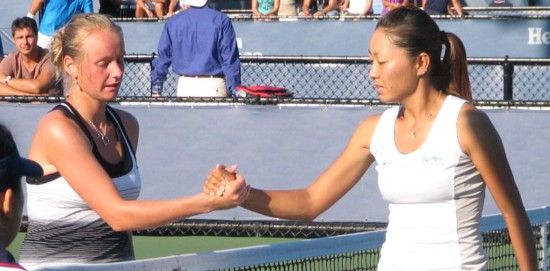 Zuzana Kucova and Tomoko Yonemura (2008 US Open)