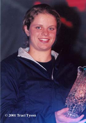 Kim Clijsters (2001 WTA Awards Ceremony at Indian Wells)