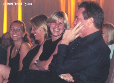 Jim Fuhse, Anke Huber, Iva Majoli, Barbara Schett (2001 WTA Awards Ceremony at Indian Wells)