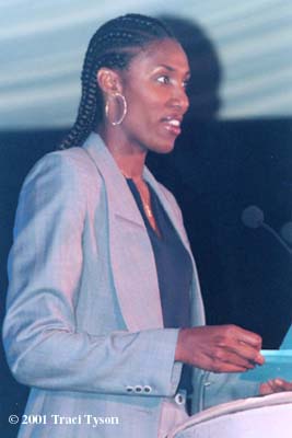 Lisa Leslie (2001 WTA Awards Ceremony at Indian Wells)