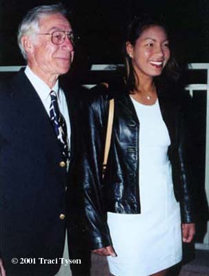 Lilia Osterloh and father (2001 WTA Awards Ceremony at Indian Wells)