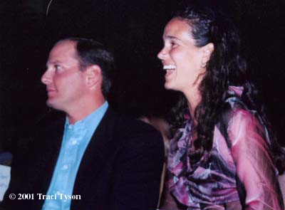 Mary Joe Fernandez and husband Tony Godsick (2001 WTA Awards Ceremony at Indian Wells)