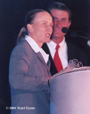 Nicole Pratt (2001 WTA Awards Ceremony at Indian Wells)