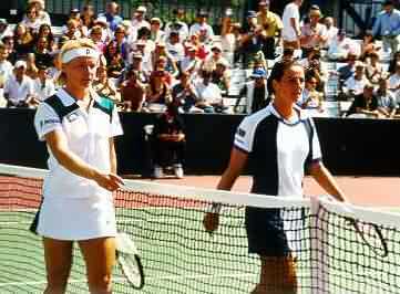 Silvia Farina-Elia and Jana Novotna