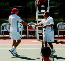 Tommy Haas and Andrew Ilie (1999 Montreal)