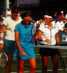 Lindsay Davenport, Miriam Oremans, Natasha Zvereva