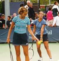 Iva Majoli and Jana Nejedly (1999 US Open)