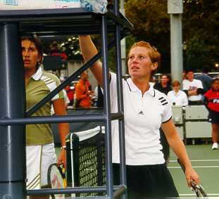 Jennifer Hopkins and Sarah Pitkowski (1999 US Open)